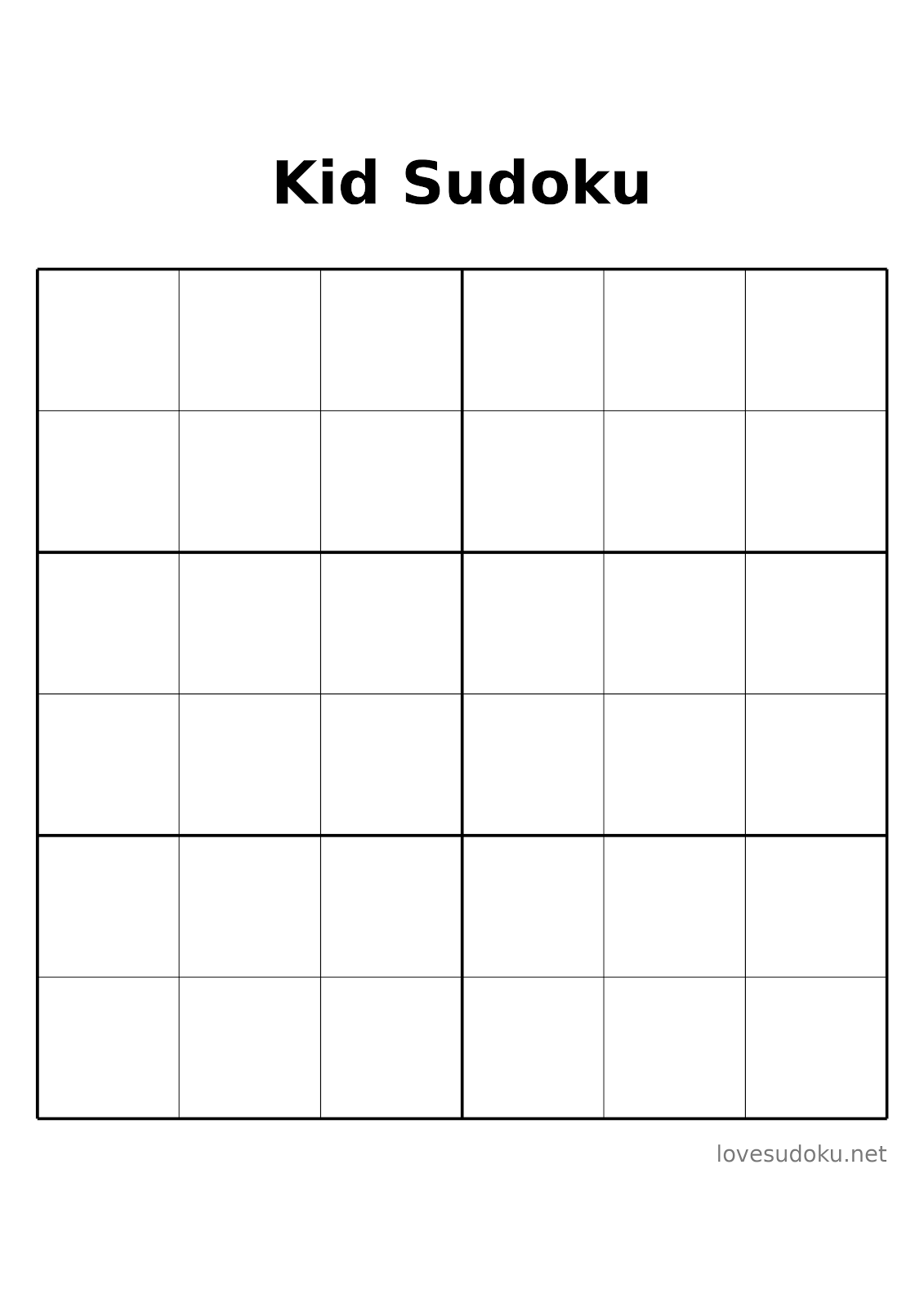 sudoku for kids printable